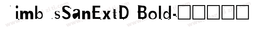 NimbusSanExtD Bold字体转换